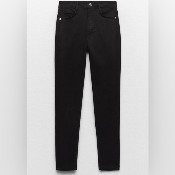 ZARA BLACK JEANS SIZE 6 - Picture 1 of 8